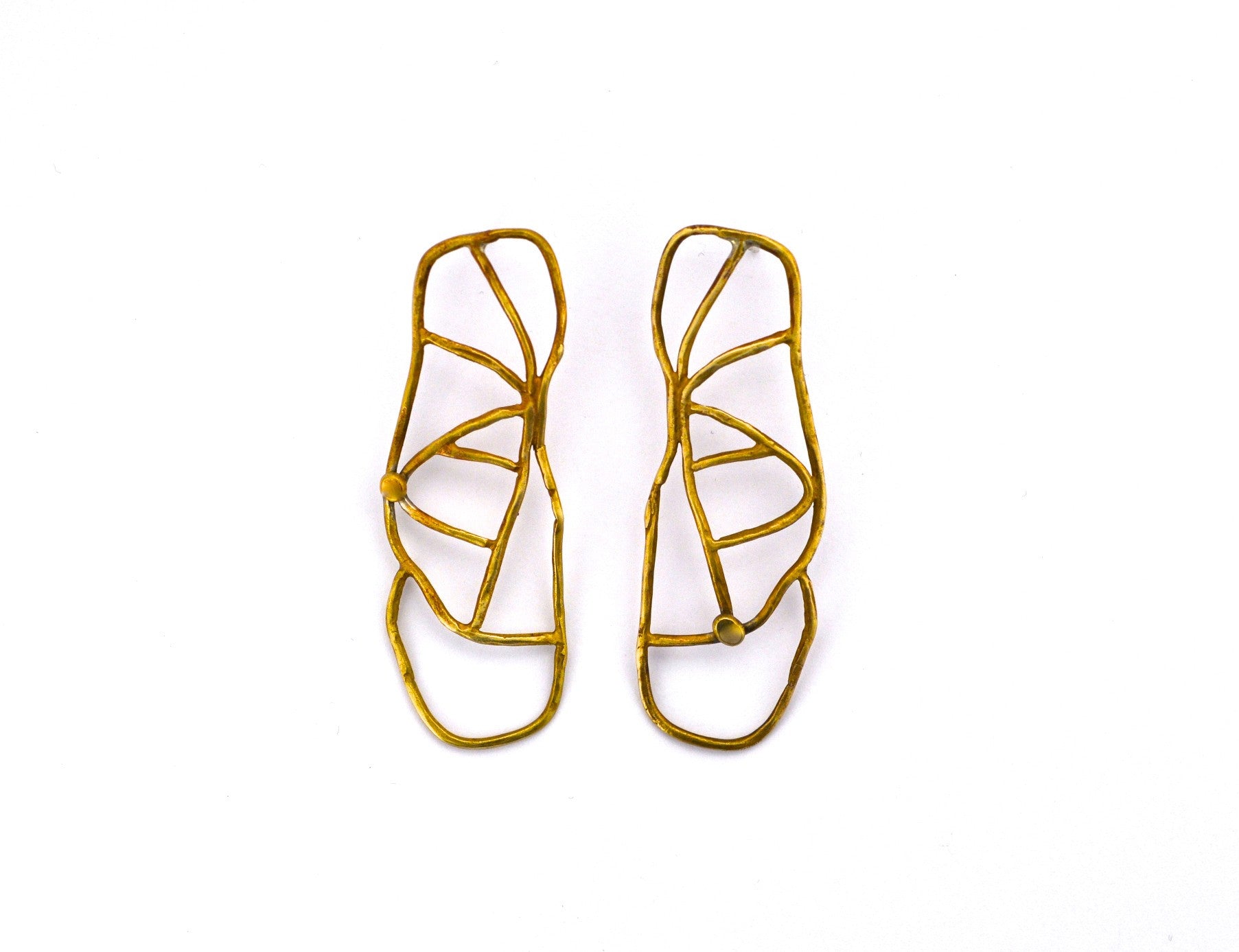 earring / brass WEB earrings