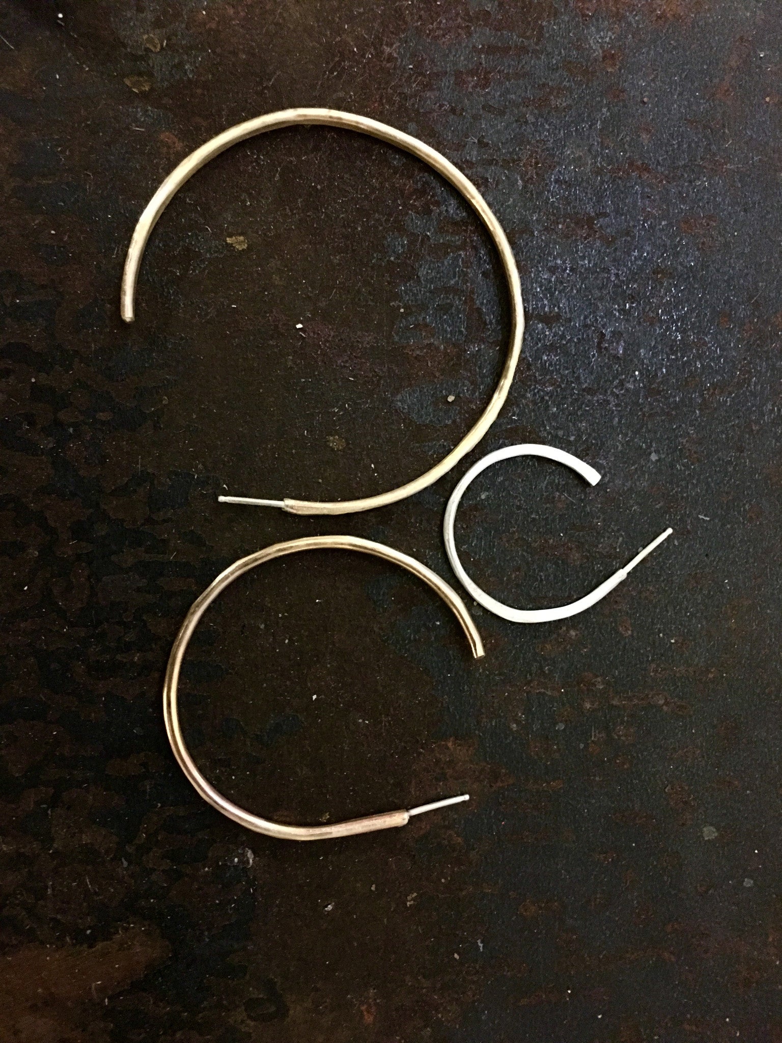 workshop / intro to working with metals + making HOOP or RIBBON EARRINGS