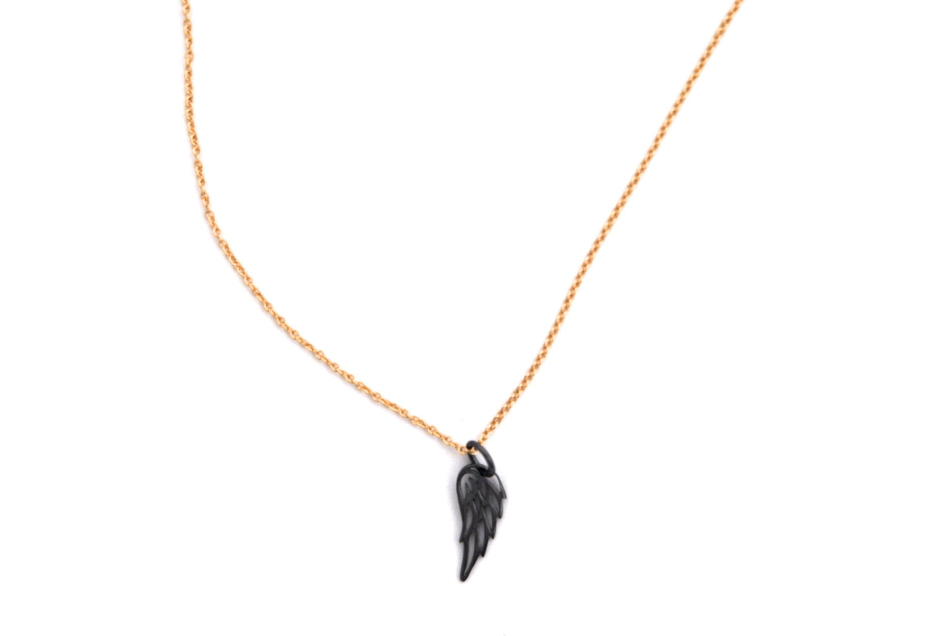 necklace / silver WING charm