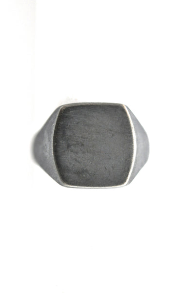 ring / UNISEX signet ring SIMPLE SQUARE – LOST WAX STUDIO