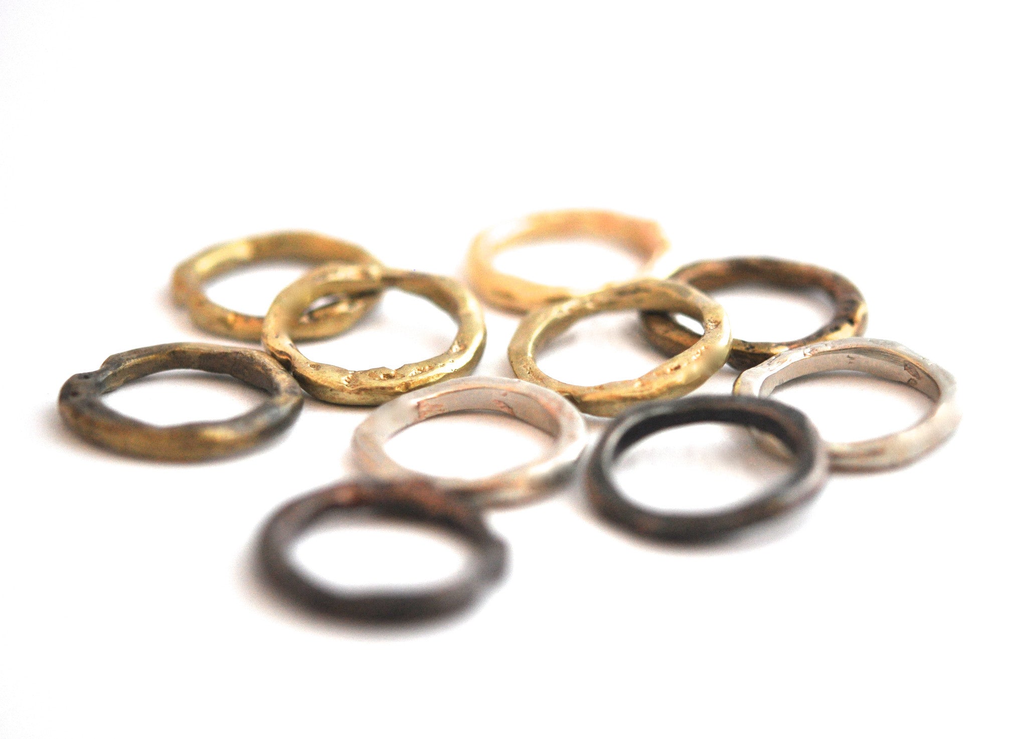 wholesale/ring/organic edge bone ring choice of metals