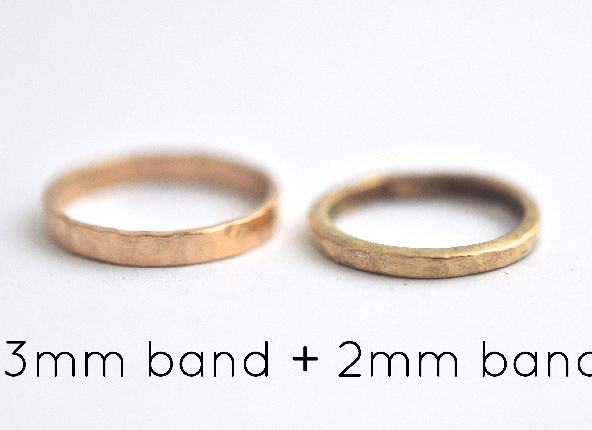 ring / band 3MM HAMMERED