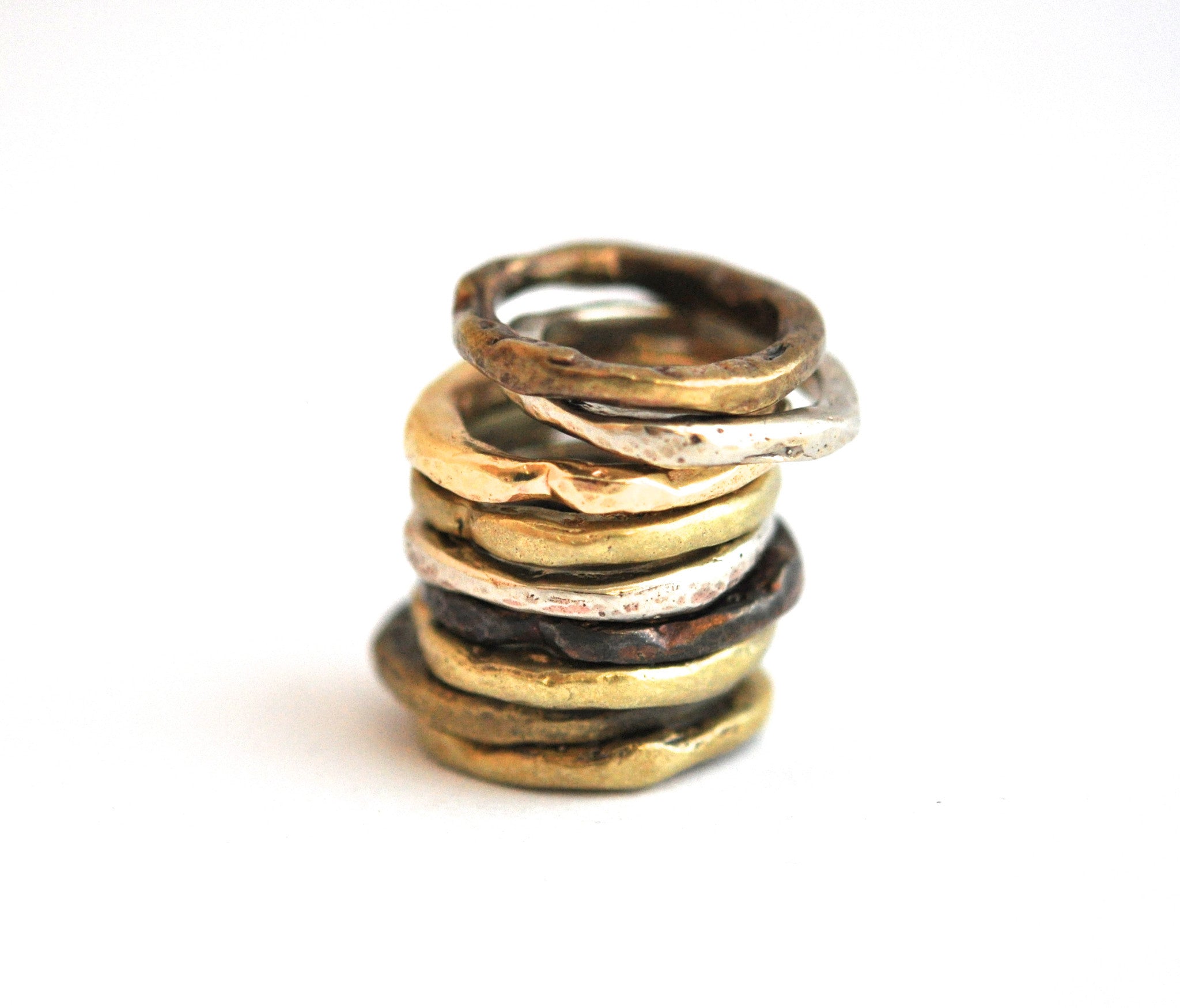 wholesale/ring/organic edge bone ring choice of metals