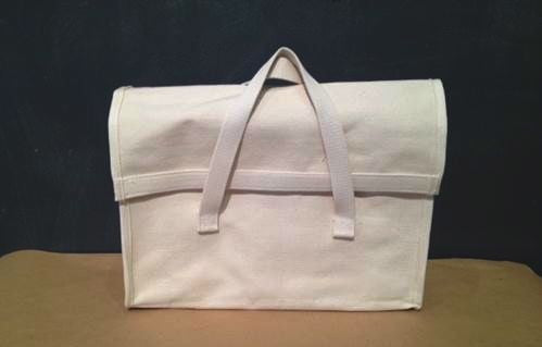 tools / heavy duty utilitarian canvas bag with flap