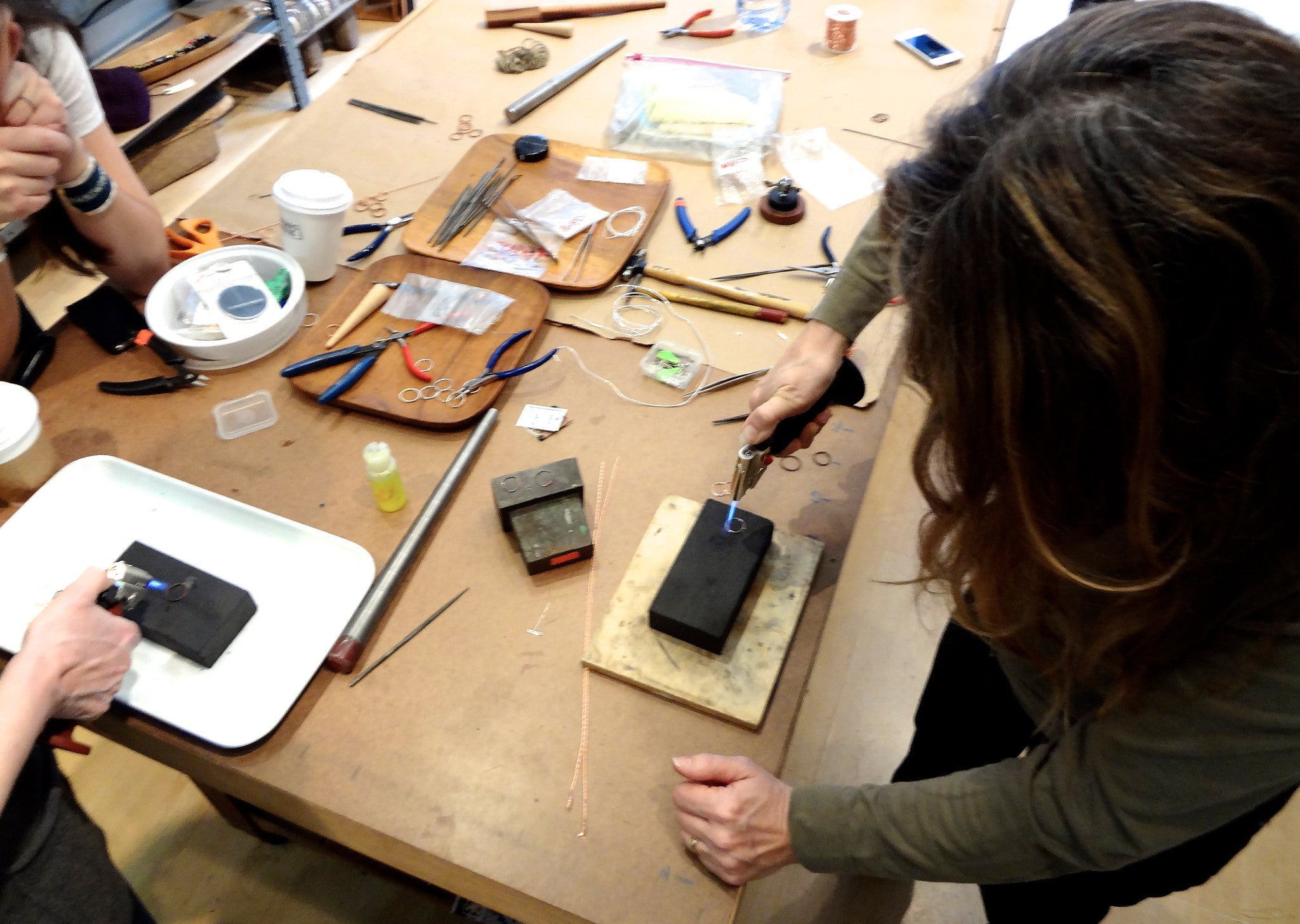 workshop / intro to working with metals + making stack rings