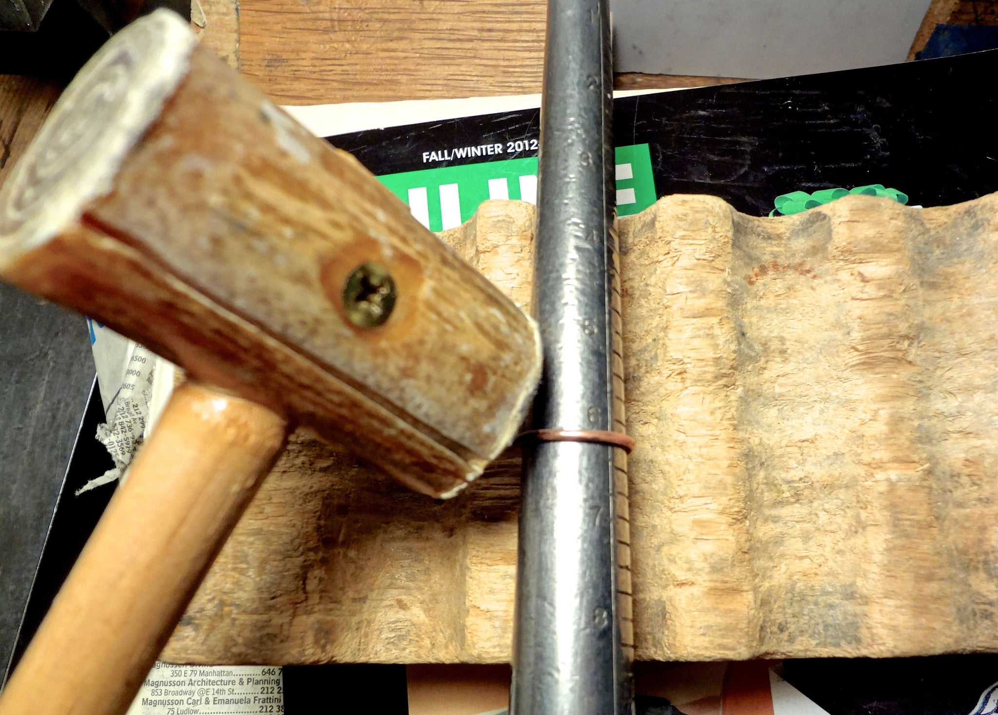 tools / leather mallet – LOST WAX STUDIO NYC - made in nyc